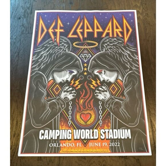 Other - DEF LEPPARD 2022 Tour Poster ORLANDO 06/19/22
